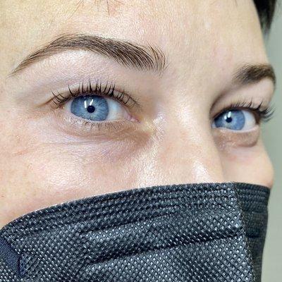 Lash Lift or Lash Lamination however you call it, I call it gorgeous. With a brow style.