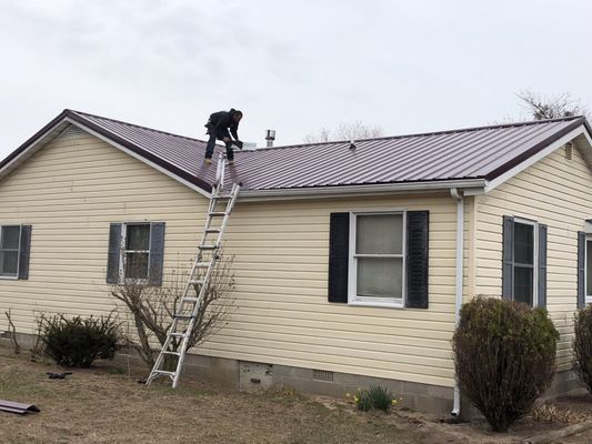 New metal roof