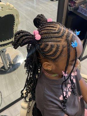 Kids Design Fulani Braids