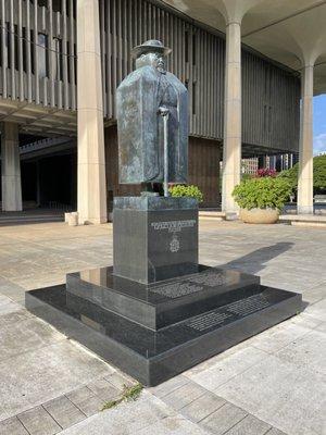 Marisol Escobar; Father Damien; 1968; bronze