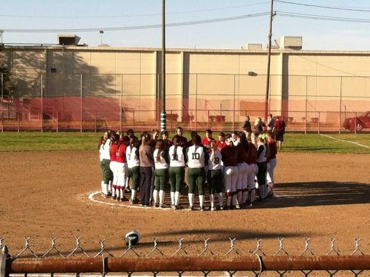 Varsity softball - Chapelle versus Destrahan