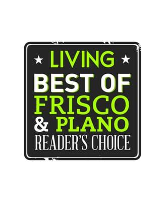 We were voted best Garage Door compny in Frisco & Plano in Living Magazine!