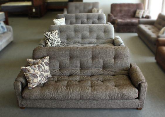 Best Craft EZ Loungers function similar to futons, but offer the look of a sofa