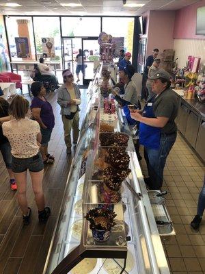 2nd day at the New Baskin Robbins Redding.