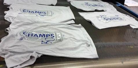 Printing the Royals 2015 Champions Shirts