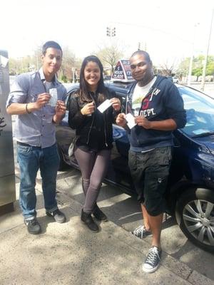 Happy students who passed their road test with us.