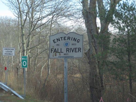 Entering Fall River at the Tiverton line