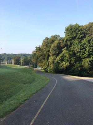 Road down to the lake