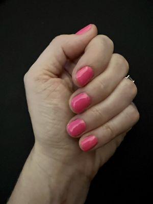 Gel polish manicure