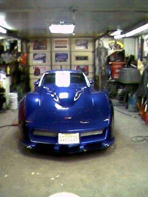 1976 custom Corvette in the upper repair shop at A-1 Auto & Marine Service