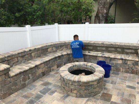 Pavers & Fire Pit