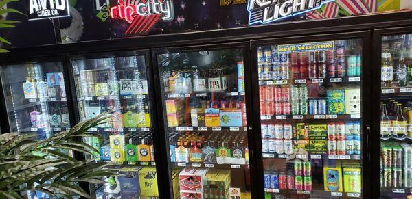 Best beer selection in neighborhood.