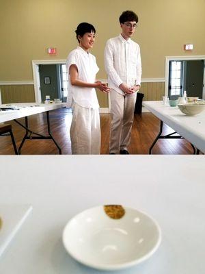 Kintsugi teachers Azu & Chris at MILL HILL COMMUNITY ARTS CENTER in Macon, Georgia.