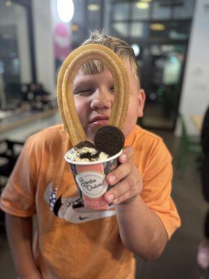 Cookies & Cream and Cinnamon Churro