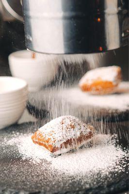 Beignet and coffee to finish a great evening.