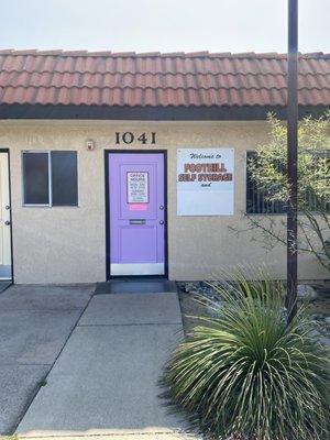 Front door to the office