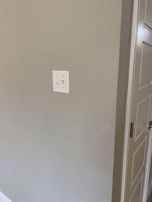 Installed light switch