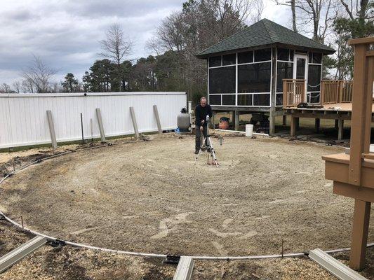 Above ground pool preparation