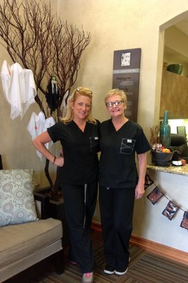 Our amazing Hygienist, Martha and Cindy!