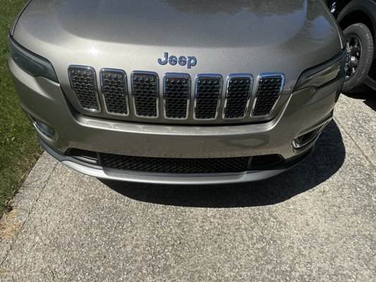 Fixed dent and repainted fender and front bumper. Clear coat overall. Turned out beautiful!! Thanks Rob!