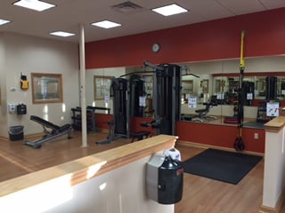 Weight training area