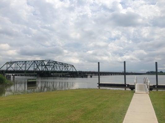 Bridge over the Savannah River through Alligator Alley in SC