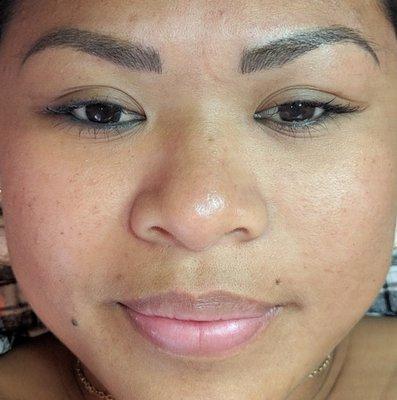 Microblading and shading = combo brow