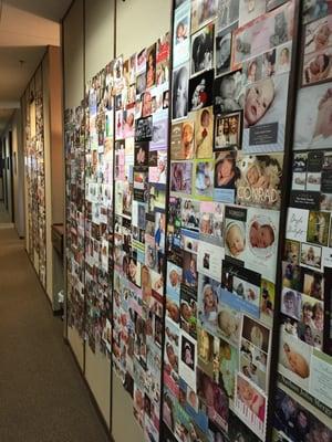 Our baby wall.  Post your baby pic on our wall.