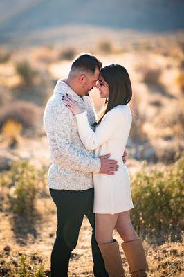 Couples session after surprise engagement