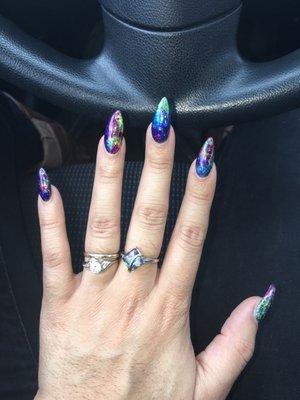 Foil nail art