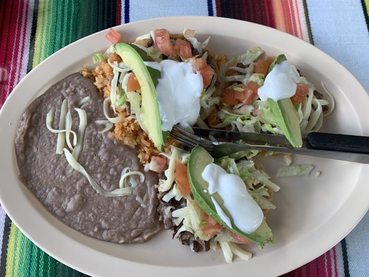 Sopes Dinner very small portion sizes!