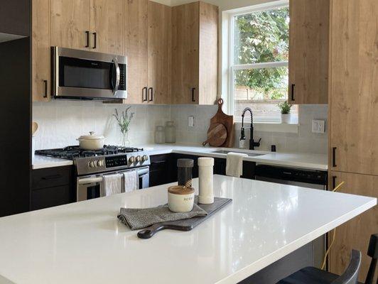 Organic modern kitchen.