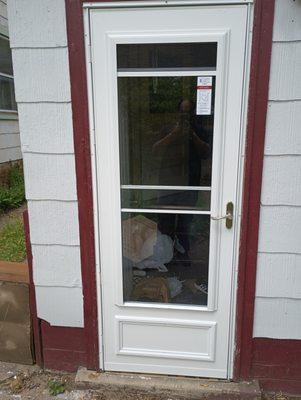 Install a storm door