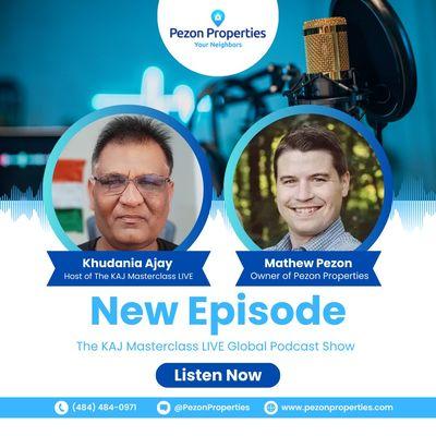 Join Khudania Ajay with Mathew Pezon in a new podcast episode of The KAJ Masterclass LIVE!

Watch here: https://tinyurl.com/bddzjpp7