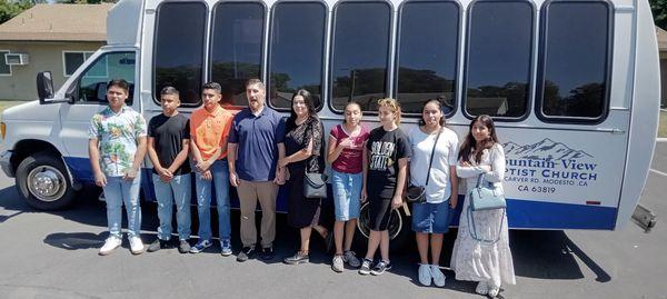 Teens going to conference.