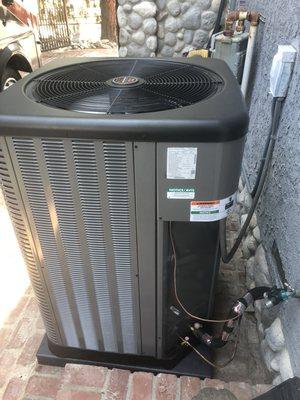 17 Seer RUUD 5 Ton 2 stage condenser by Zephyr HVAC