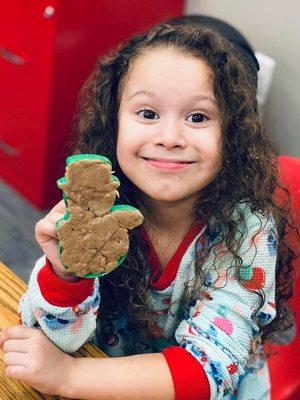 Christmas cookie decorating