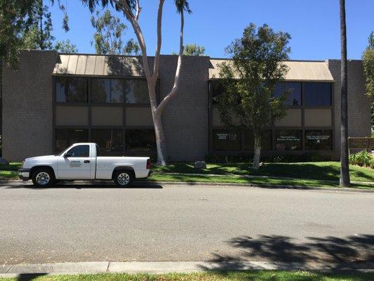 View of building from La Mart Drive.