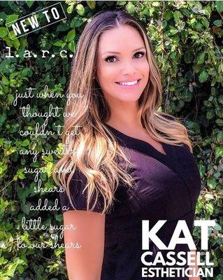 We are pleased to welcome our newest Esthetician to the Sugar and Shears family based at our Larc Salon location in Dallas - Kat Cassell!