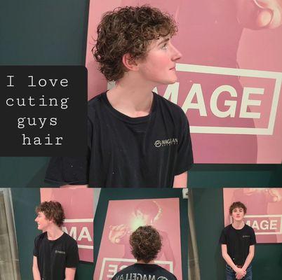 Mens curly cut