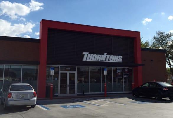 Front of Thorntons at the corner of Armenia and Hillsborough.