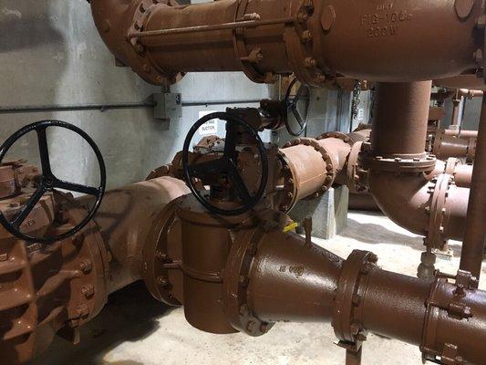 12" VSI plug valves installed at the RAS/WAS building at the city of Scottsdale water campus