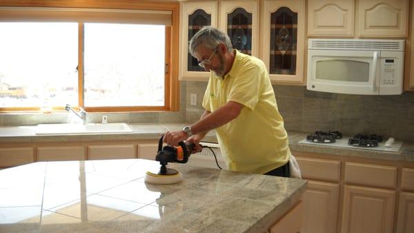 Marble polishing