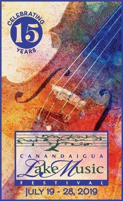 15 Years Canandaigua Lake Music Festival Program Cover