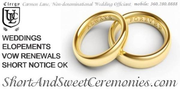 www.ShortandSweetCeremonies.com
 #ShortAndSweetCeremonies