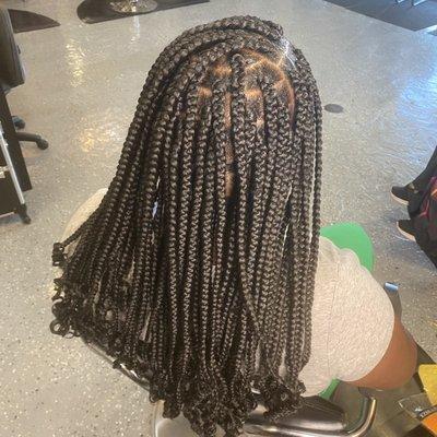 Medium box braids!