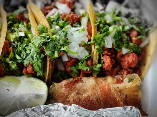 AL Pastor plate of tacos