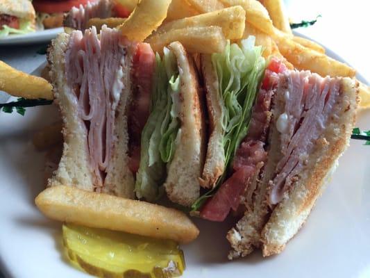 Turkey Club with Fries