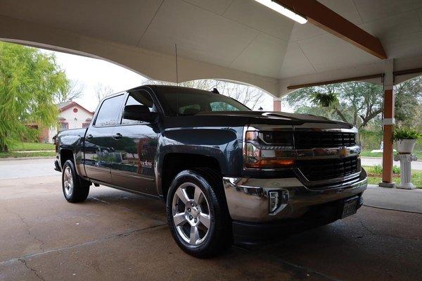 Wash and Wax service on Chevy Silverado 2017