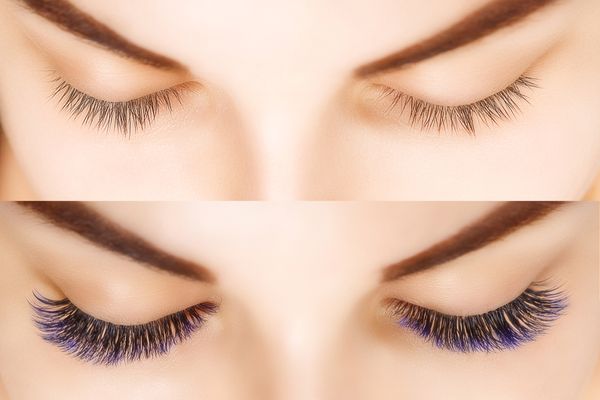 Pure Volume Lash Extensions with Color